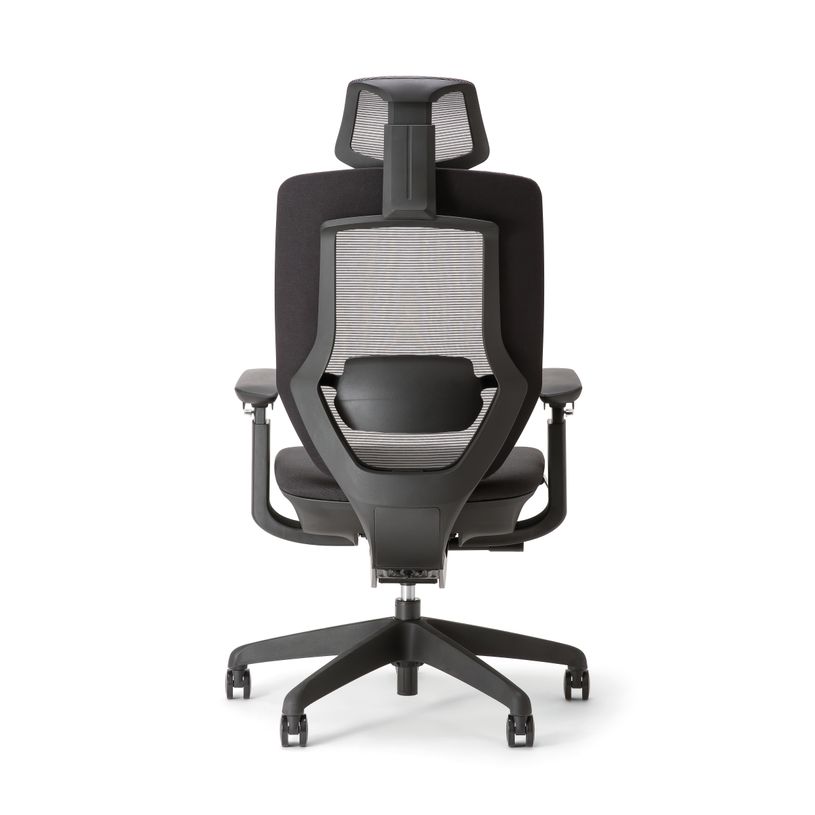 3760388581290-Fauteuil de bureau ALEA - accoudoirs - appuie-tête - noir--4