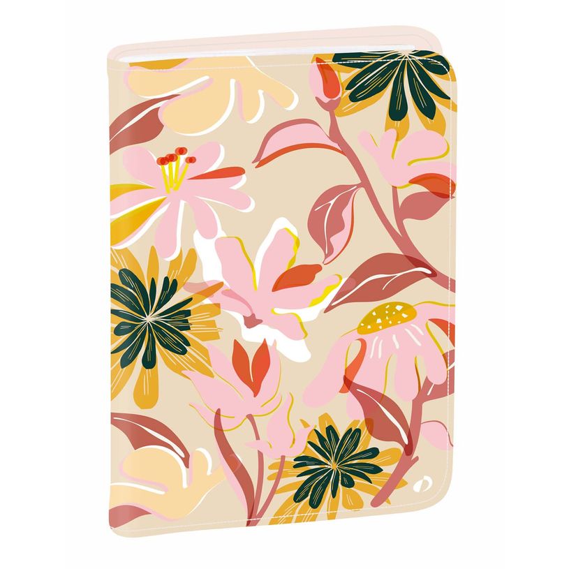 3371010528158-Agenda Année Civile - MINISTRE FR avec répertoire - Couverture Bloom - Beige - 16x24 cm - Semainier - 14 mois de décembre à ja--0