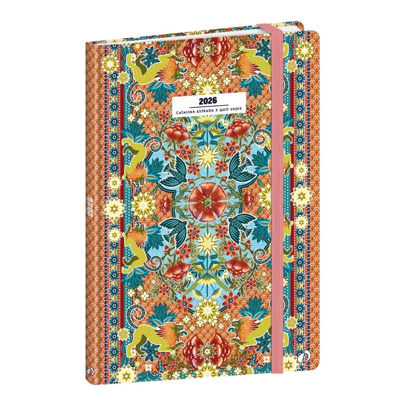 3371010526123-Agenda Année Civile - MINISTRE FR - Couverture Catalina Estrada avec élastique - Lion - 16x24 cm  Semainier - 13 mois de décembre à déc--0