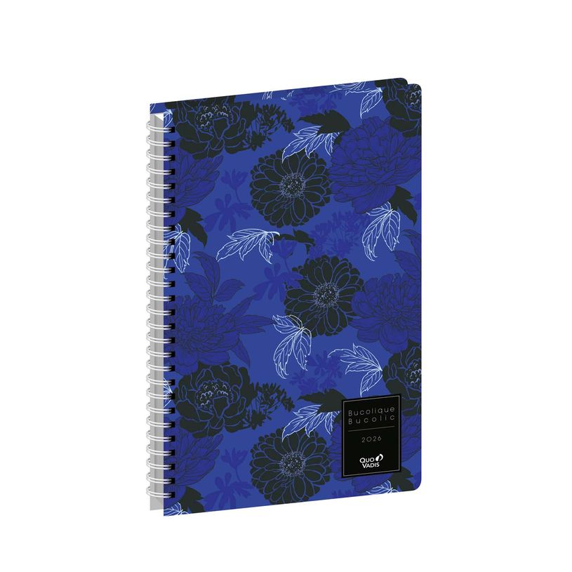3371010532131-Agenda Année Civile - MINISTRE SPIRALÉ FR - Couverture Daisy - Bucolique - 16x24 cm - Semainier - 14 mois de décembre à ja--0