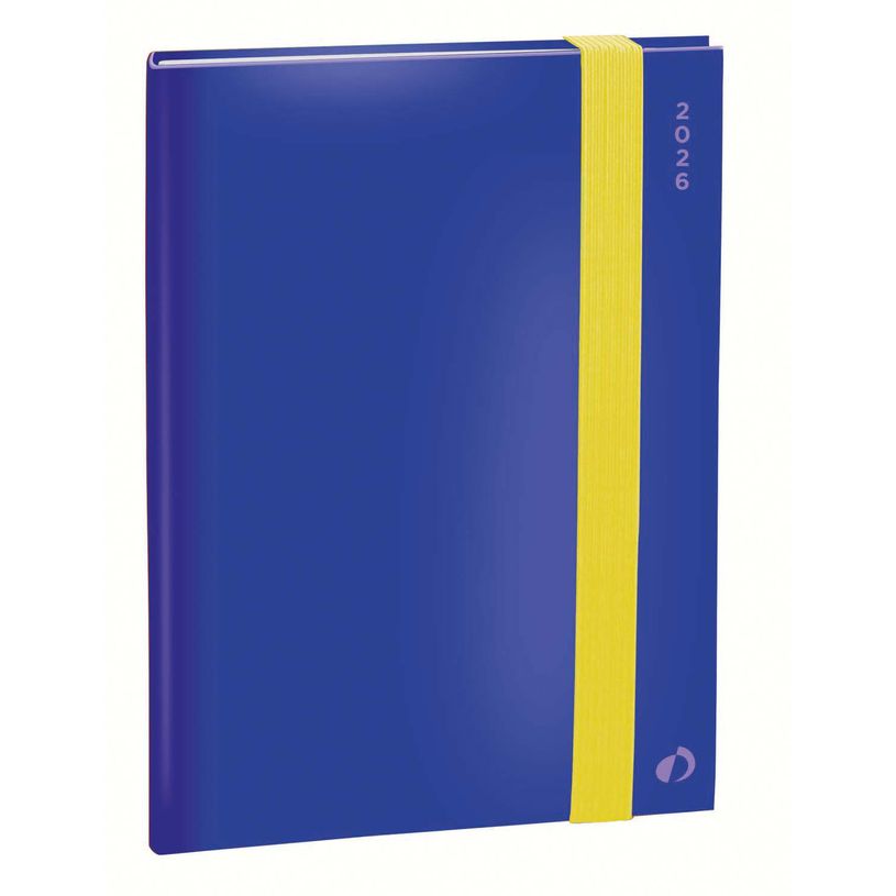 3371010532667-Agenda Année Civile - AFFAIRES COLOR Multilingue - Couverture Rio avec élastique - Bleu - 10x15 cm - Semainier - 13 mois de décembre à déc--0