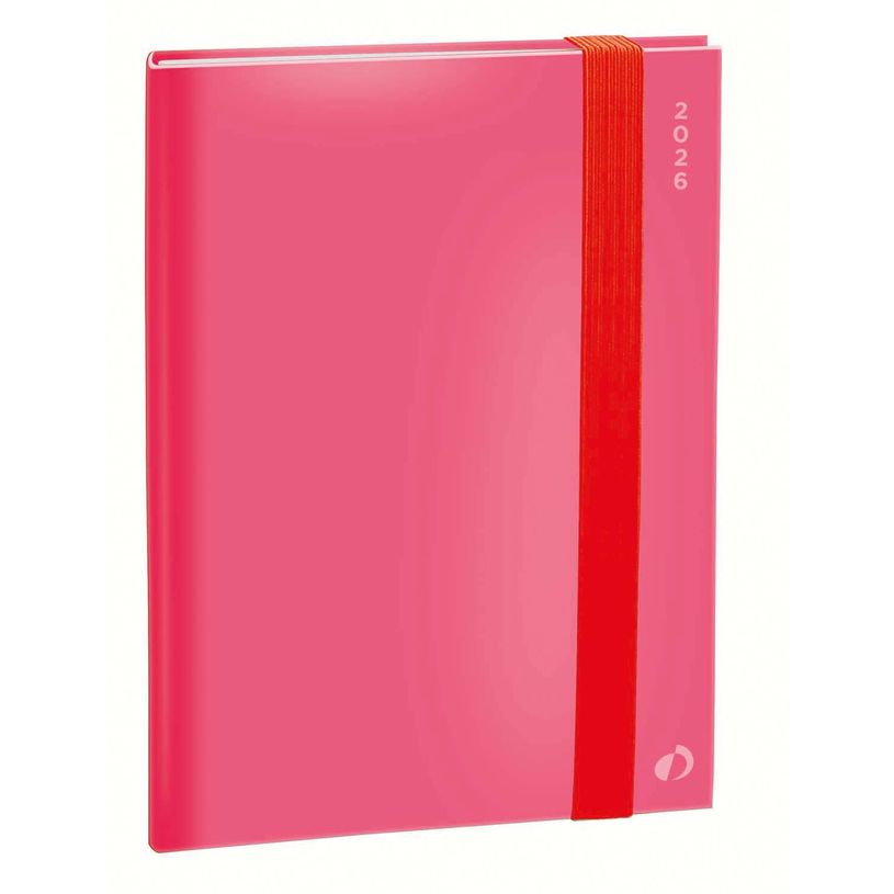 3371010532674-Agenda Année Civile - AFFAIRES COLOR Multilingue - Couverture Rio avec élastique - Rose - 10x15 cm  - Semainier - 13 mois de décembre à déc--0