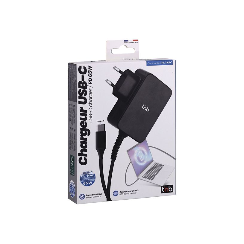 3303170116791-T'nB - Adaptateur secteur - 65 Watt - PD (24 pin USB-C) - noir-P_405243011_1-0