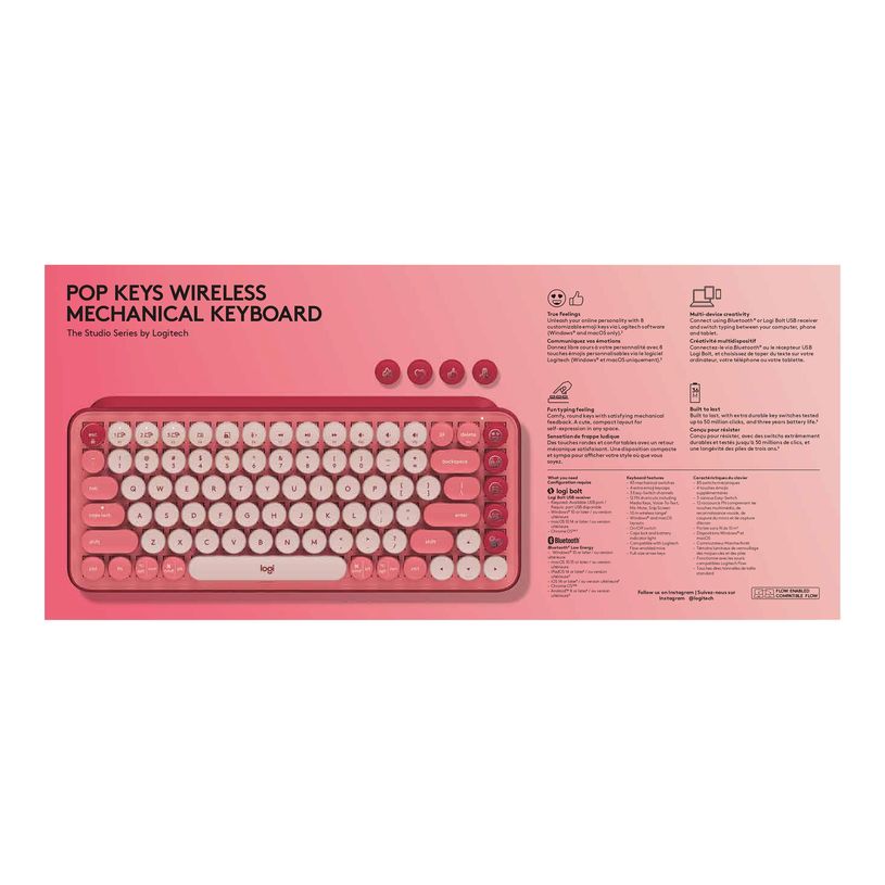 5099206101265-Logitech POP Keys - Clavier sans fil - Bluetooth 5.1-P_405243014_13-12