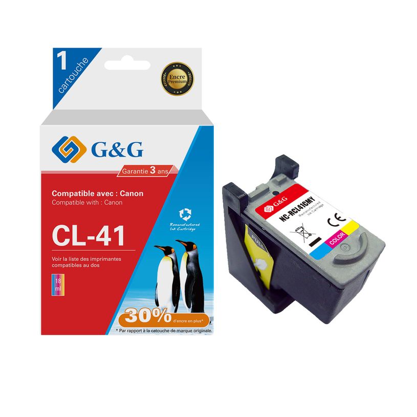 6937173407906-Cartouche remanufacturée Canon CL-41 - cyan, magenta,jaune - G&G-P_405243042_1-0