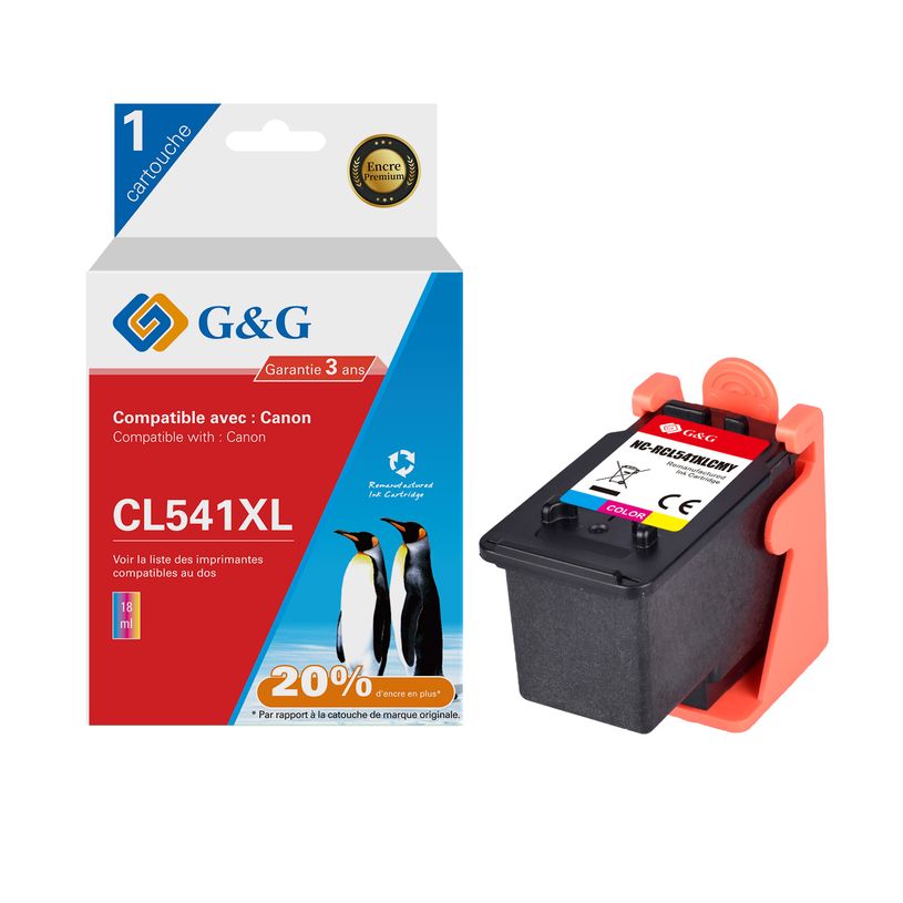 6941881289754-Cartouche remanufacturée Canon CL-541XL - cyan, magenta,jaune - G&G-P_405243048_1-0