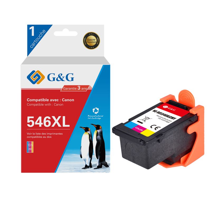 6941881289785-Cartouche remanufacturée Canon CL-546XL - cyan, magenta,jaune - G&G-P_405243050_1-0