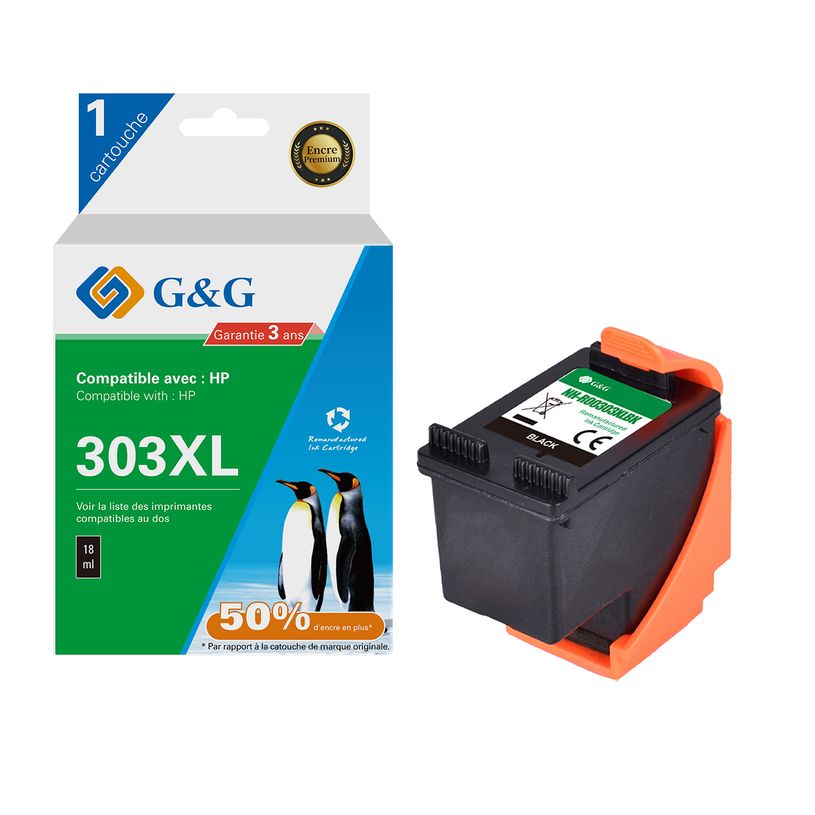 6941881289662-Cartouche remanufacturée HP 303XL - noir - G&G-P_405243062_1-0