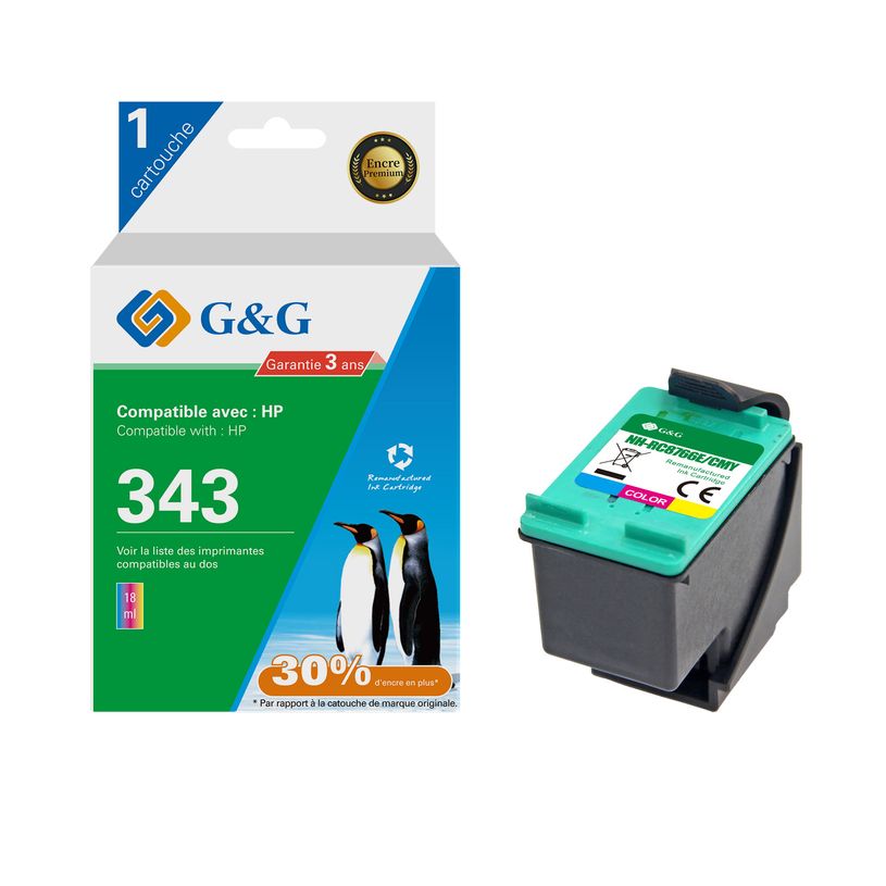 6937173408064-Cartouche remanufacturée HP 343 - cyan, magenta,jaune - G&G-P_405243073_1-0