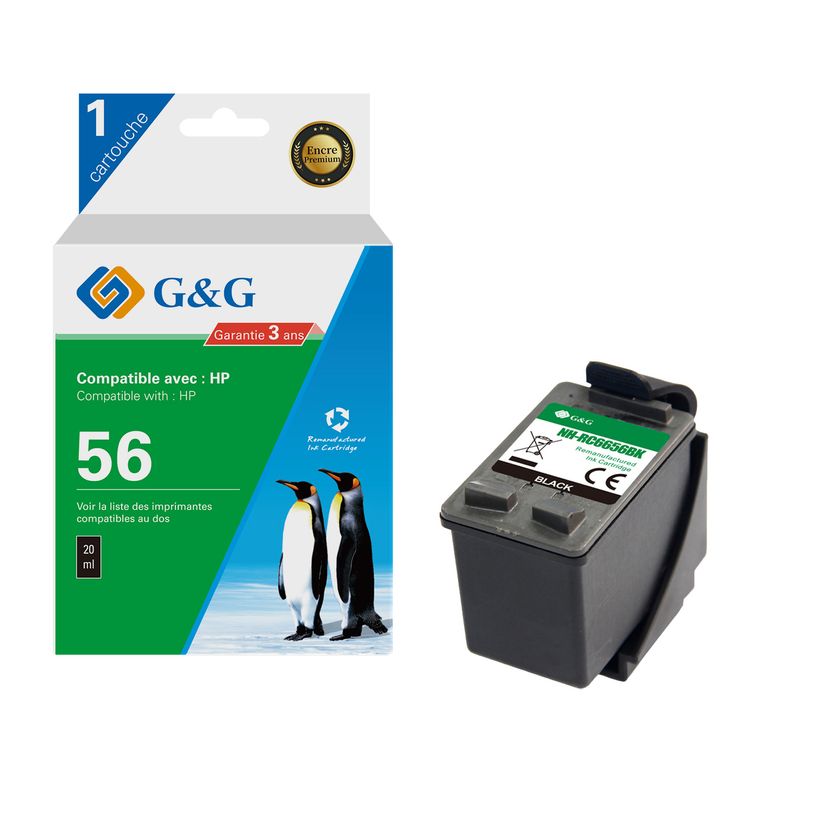 6937173408101-Cartouche remanufacturée HP 56 - noir - G&G-P_405243077_1-0