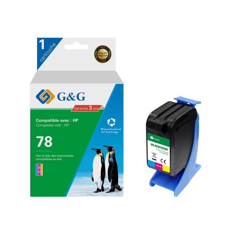6937173408125-Cartouche remanufacturée HP 78 - cyan, magenta,jaune - G&G-P_405243079_1-0