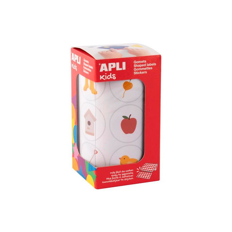 8410782200512-APLI kids - Rouleau adhésif - 360 pièces - jardin - 30 feuilles - permanent-P_405243345_3-2