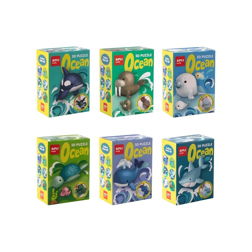 8410782199434-APLI kids - Puzzles océaniques en 3D - puzzle 3D - 6 pièces - conception assortie-P_405243352_4-1