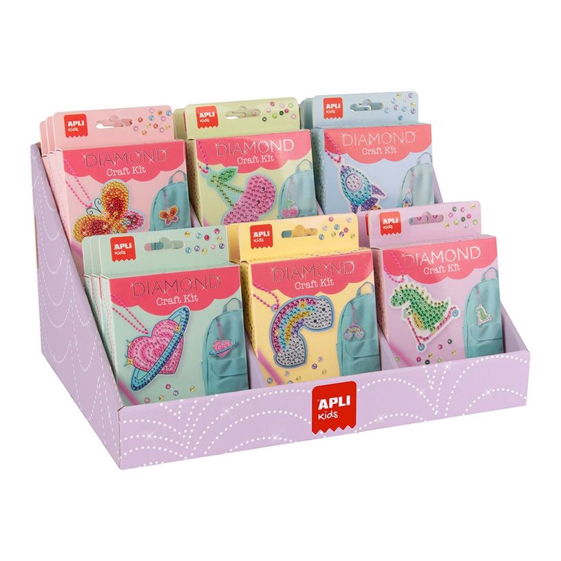 8410782198925-APLI kids - Porte-clés d'artisanat - mini (pack de 18)-P_405243355_1-0