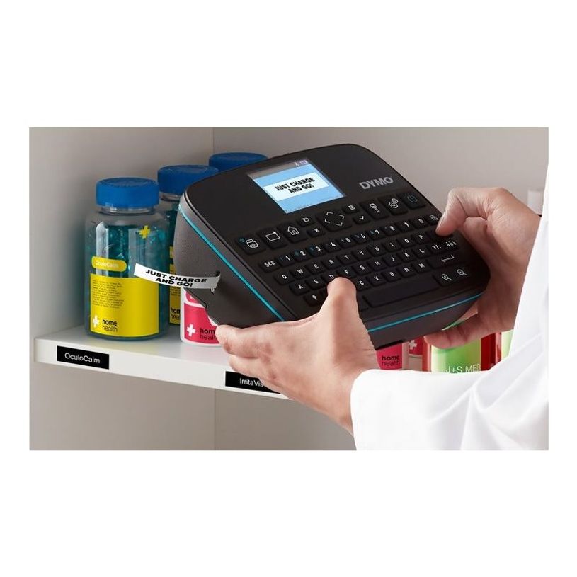 3026982021076-DYMO LabelMANAGER 640CB - Étiqueteuse - Noir et blanc - transfert thermique - Rouleau (2,4-P_405243460_9-7