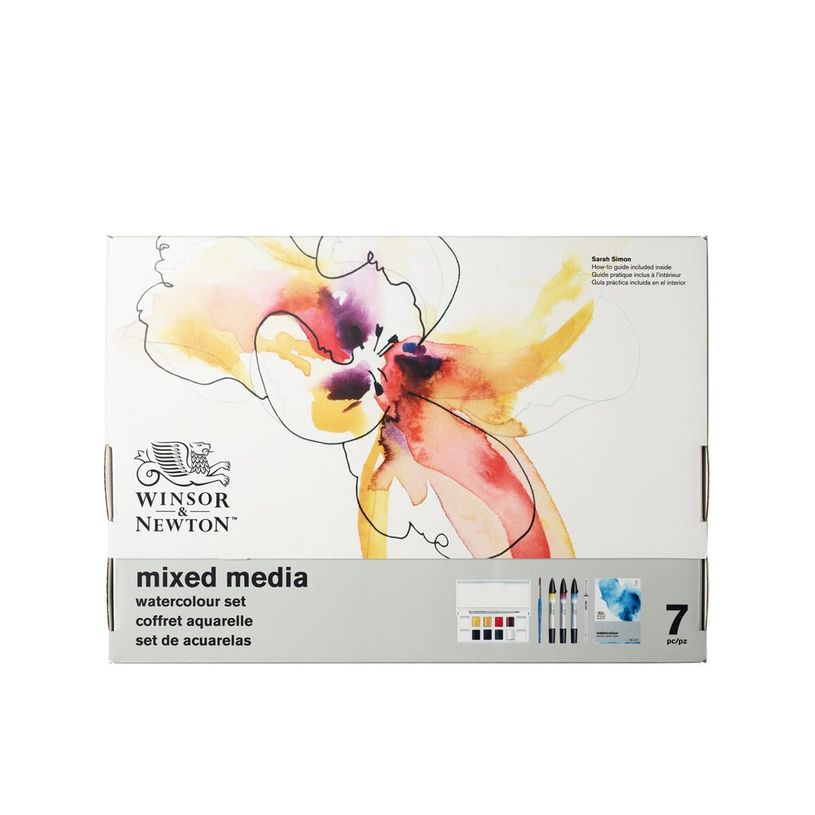 884955097106-Winsor & Newton Mixed Media - Ensemble de peinture - 8 parties - aquarelle - 8 couleurs - coul-P_405243483_2-2