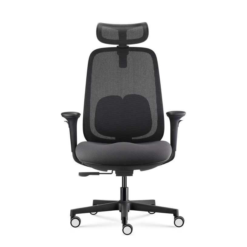3700339995837-Fauteuil de bureau NELSON - accoudoirs réglables - appuie-tête réglable - noir-P_405243537_6-0
