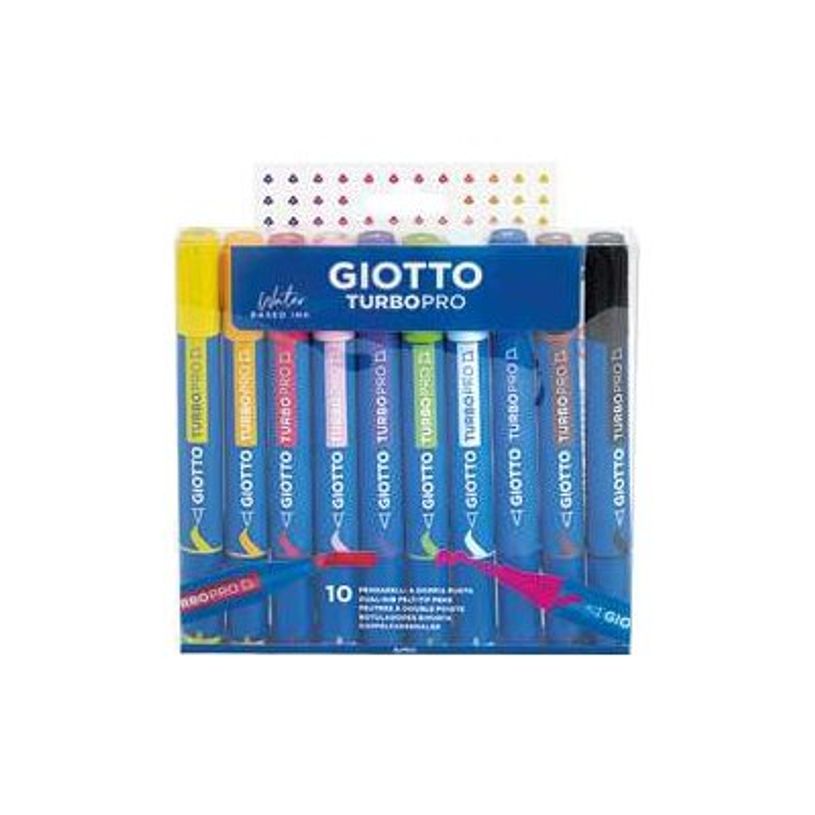 8000825061134-GIOTTO TurboPro - 10 crayons-feutres - couleurs classiques-P_405243542_2-0