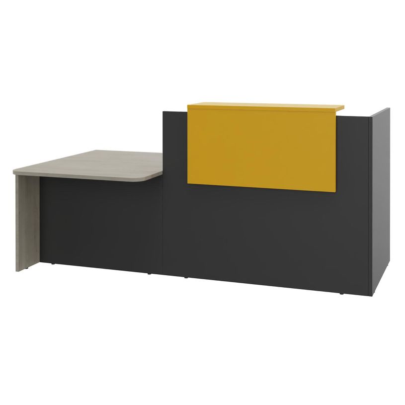 0404052435870-Banque d'accueil OLA - Ensemble composé d'un module haut + un module PMR et d'une tablette jaune curry - L222-P_405243587_1-0