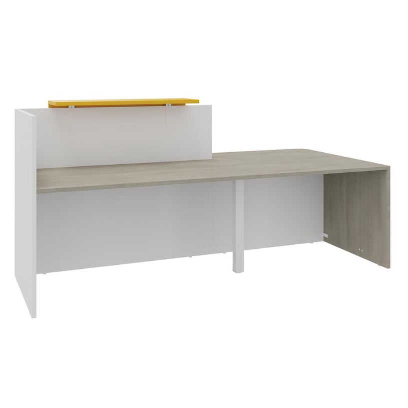 0404052435887-Banque d'accueil OLA - Ensemble composé d'un module haut + un module PMR et d'une tablette jaune curry - L222,5 c-P_405243588_2-1