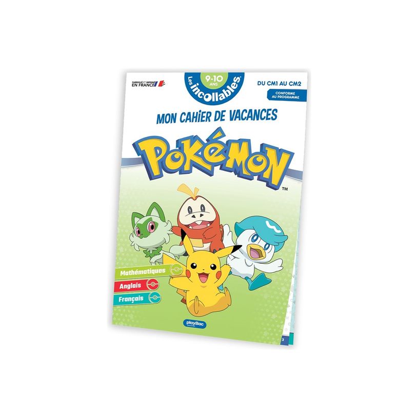 9782809692426-Cahier de vacances 2025 Pokémon - Les Incollables - CM1/CM2-P_405243610_1-0
