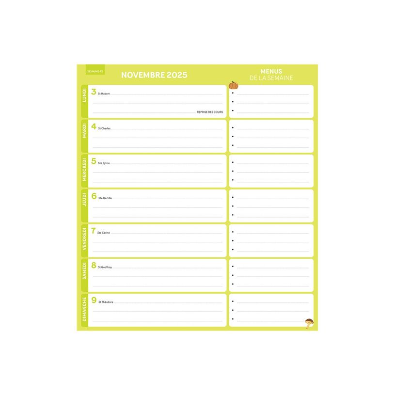 9791070160862-Frigobloc Hebdomadaire Planificateur de menus - Calendrier / sem -P_405243611_5-3