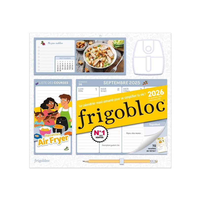 9791070160732-Frigobloc Hebdomadaire Air Fryer - Calendrier / sem -P_405243612_1-9
