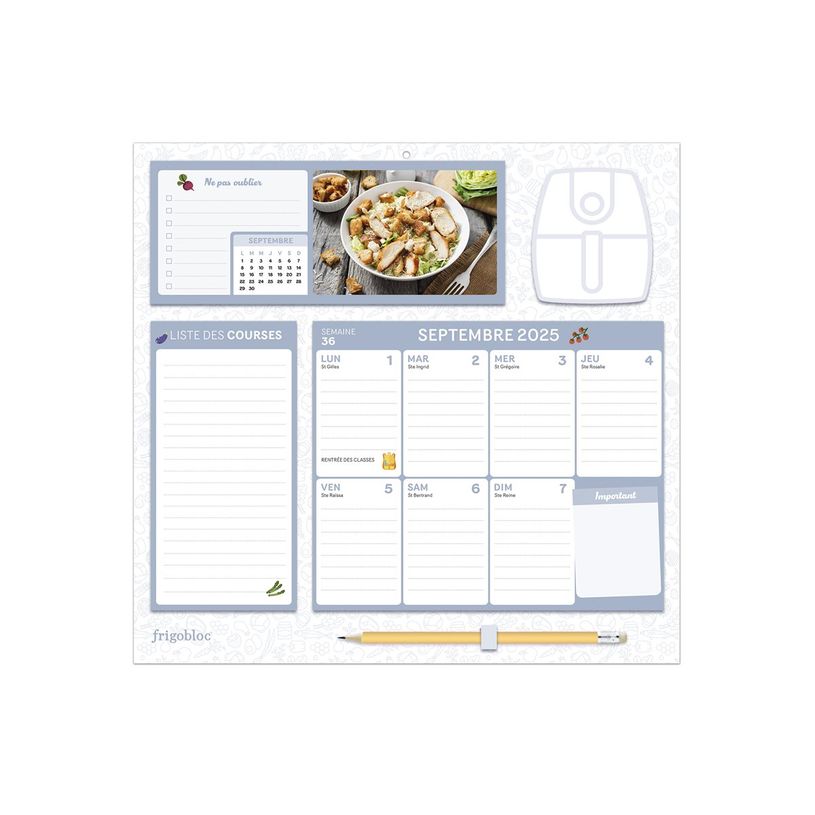 9791070160732-Frigobloc Hebdomadaire Air Fryer - Calendrier / sem -P_405243612_2-8