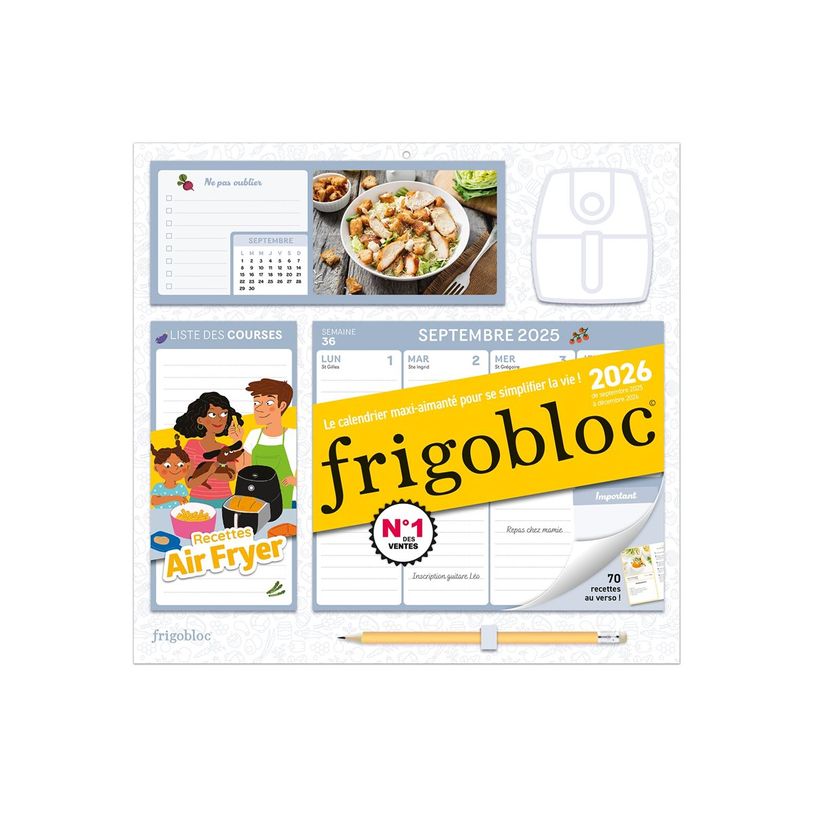 9791070160732-Frigobloc Hebdomadaire Air Fryer - Calendrier / sem -P_405243612_4-11
