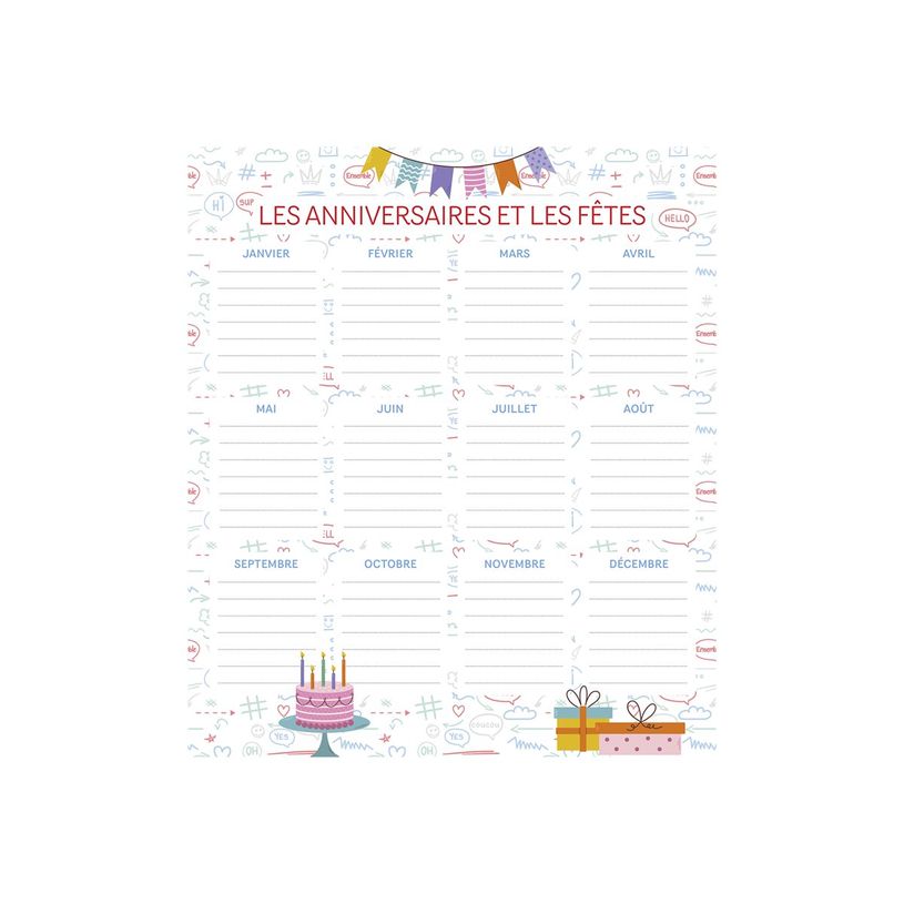 9791070160756-Frigobloc Mensuel 4 couleurs - Calendrier / mois -P_405243614_3-9