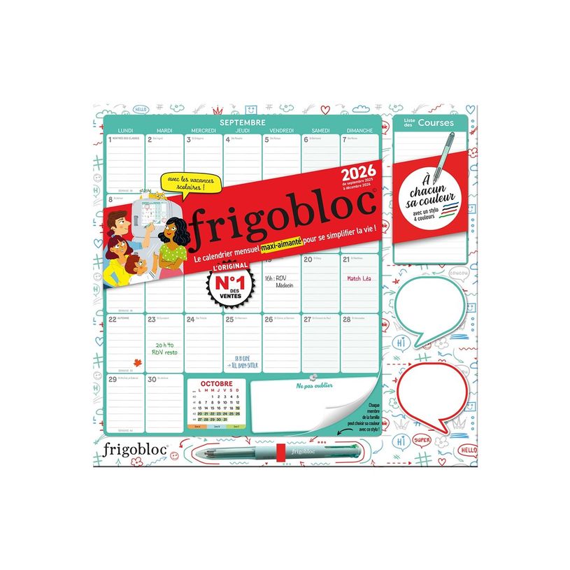 9791070160756-Frigobloc Mensuel 4 couleurs - Calendrier / mois -P_405243614_8-5