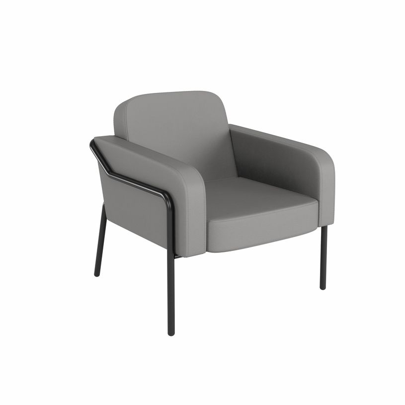 3660141964622-Fauteuil MEDSO "L" - PVC -  gris-P_405243663_1-0