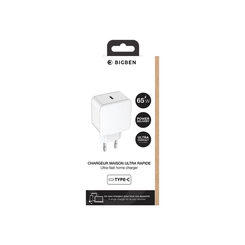 3571211518754-BigBen - Adaptateur alimentation - CA / USB-C - GaN - 65 Watt - blanc-P_405243790_1-2