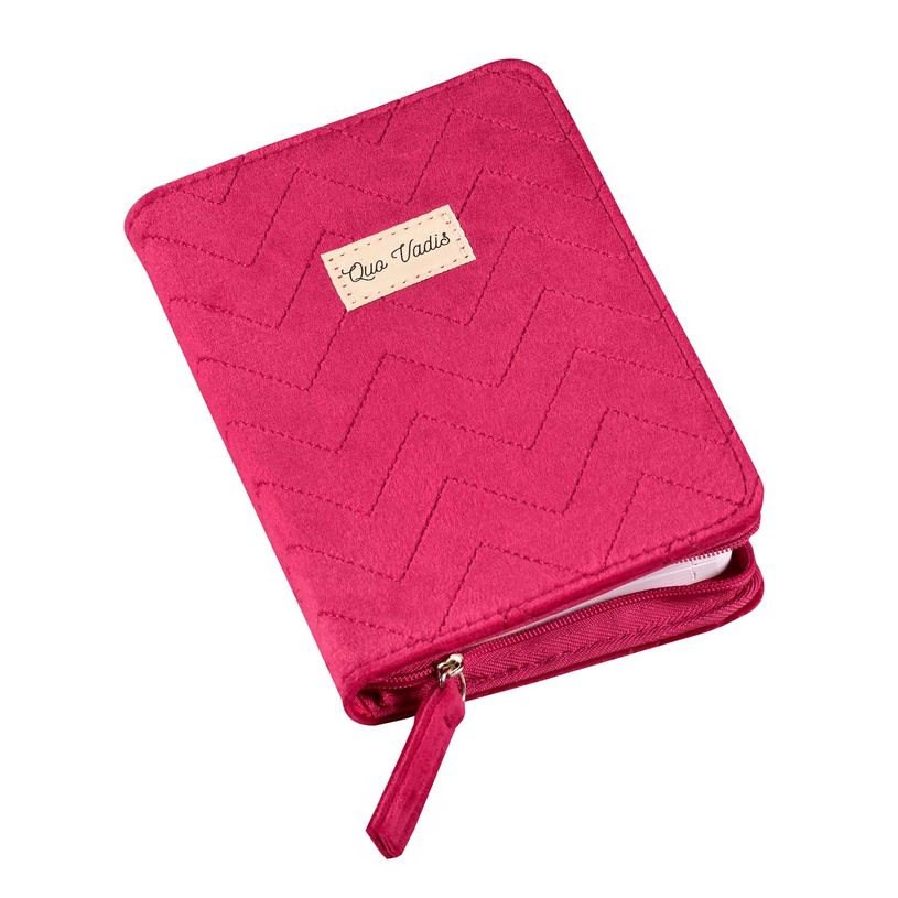 3371010531592-Quo Vadis - Agenda avec répertoire - Affaires - Semainier Planning - Français - Colette - Rose - 14 mois de décembre à janvier - 10x15 cm - Papier Clairefontaine blanc - Fabri--1