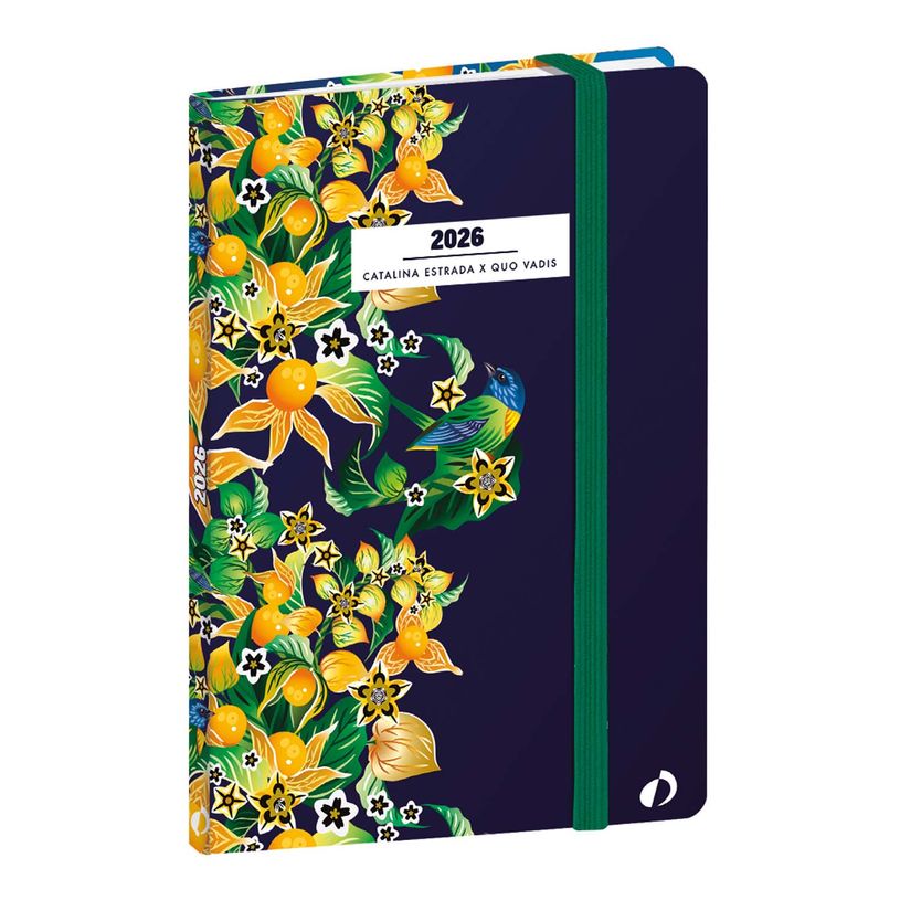 3371010526031-Agenda Année Civile - AFFAIRES FR - Couverture Catalina Estrada avec élastique - - Physalis -10x15 cm  Semainier - 13 mois de décembre à déc--0