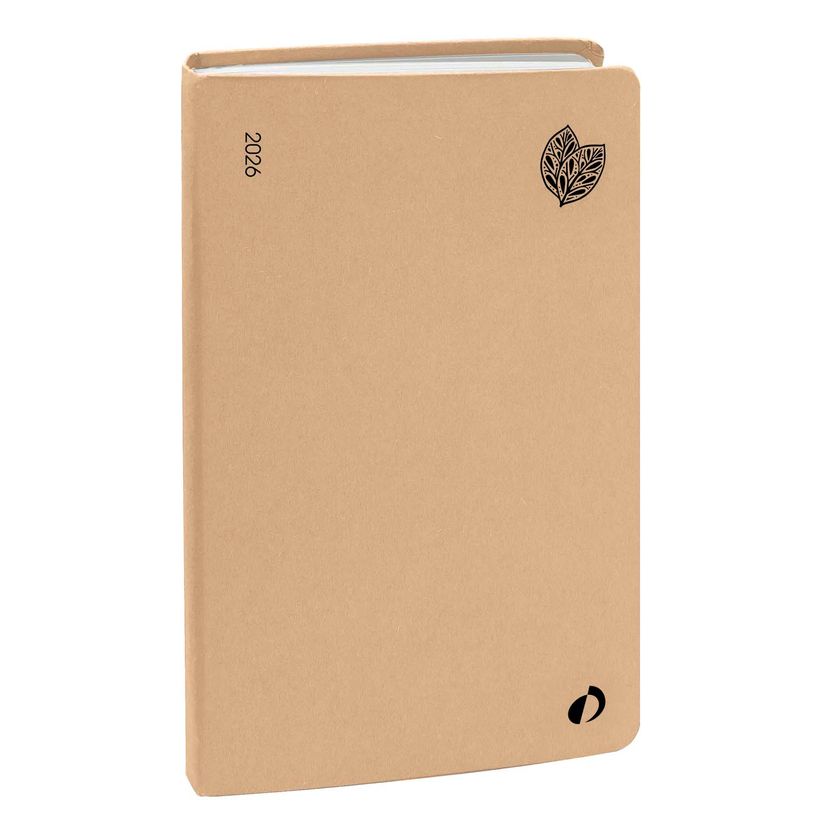 3371010532292-Agenda Année Civile - AFFAIRES RECYCLÉ Multilingue - Couverture Harmony - Pecan - 10x15 cm - Semainier - 13 mois de décembre à déc--0