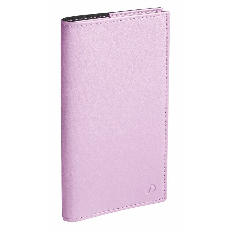 3371010528196-Agenda Année Civile - ITALNOTE SPIRALÉ PRESTIGE FR avec répertoire - Couverture Soho - Violet parme - 8,8x17 cm - Semainier - 12 mois et 1/2 de mi-décembre à déc--0