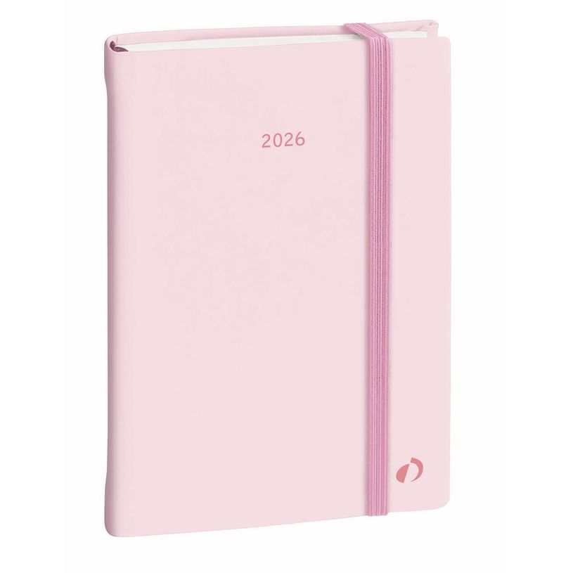 3371010532605-Agenda Année Civile - DAILY 21 COLOR Multilingue - Couverture Pastel  avec élastique- Rose - 15x21 cm  Journalier - 12 mois de de janvier à déc--0