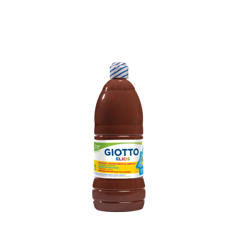 8000825533518-GIOTTO Gouache Elios - Flacon 1L - Marron--0