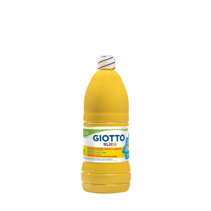 8000825533556-GIOTTO Gouache Elios - Flacon 1L - Jaune D'Or--0