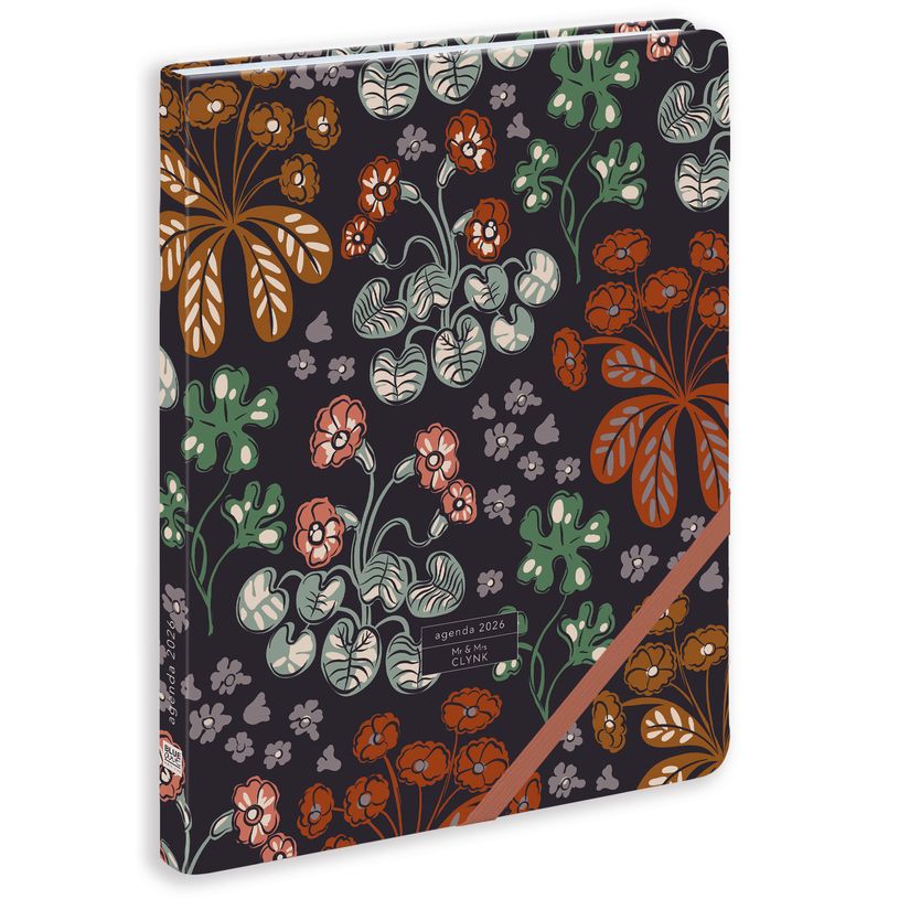 3700368835463-Agenda 2026 BLUE ART EDITIONS "Floral" 15 x 21 cm--0
