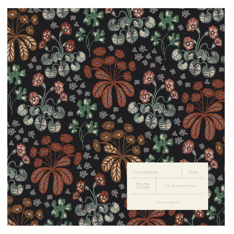 3700368835494-Calendrier 2026 BLUE ART EDITIONS "Encre" Mr & Mme Clynck 30 X 30 cm--0