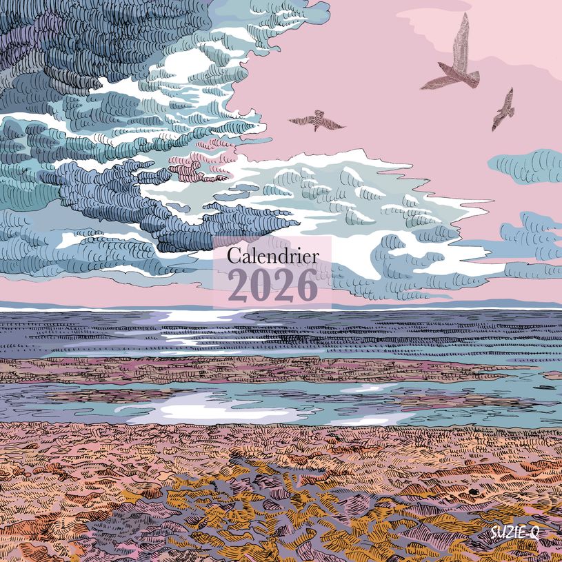 3700368835548-Calendrier 2026 BLUE ART EDITIONS "Pins" Suzie Q 30 X 30 cm--0