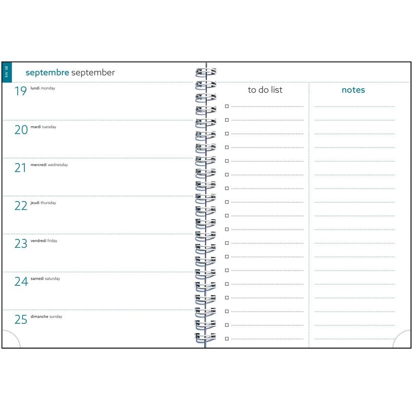 3660942088480-Agenda de bureau Mini Labo Easytime 21S spiralé - 1 semaine sur 1 page - 15 x 21 cm - Ivoire - Exacomp--1