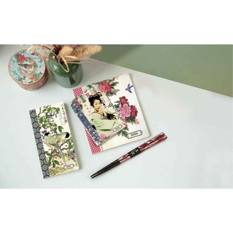 3660942088145-Agenda de poche Gwenaëlle Trolez La Semaine Planifiée 13 - 1 semaine sur 2 pages - 9 x 13 cm - Geisha--3