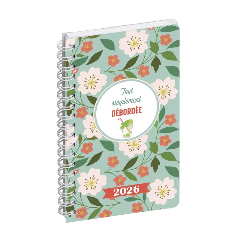3660942089012-Agenda de poche Dodo & Cath Lady 16S spiralé - 1 semaine sur 2 pages - 9 x 16 cm - Débordée - Exacom--0