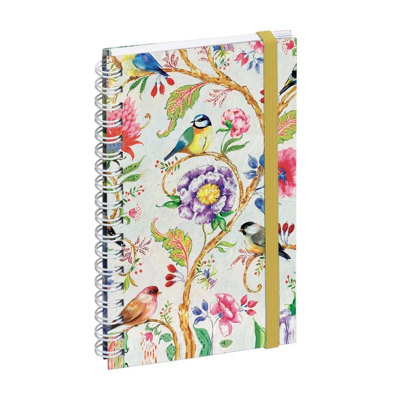 3660942088282-Agenda de poche Sophie Adde Lady 16S spiralé - 1 semaine sur 2 pages - 9 x 16 cm - Oiseaux - Exacompta--0