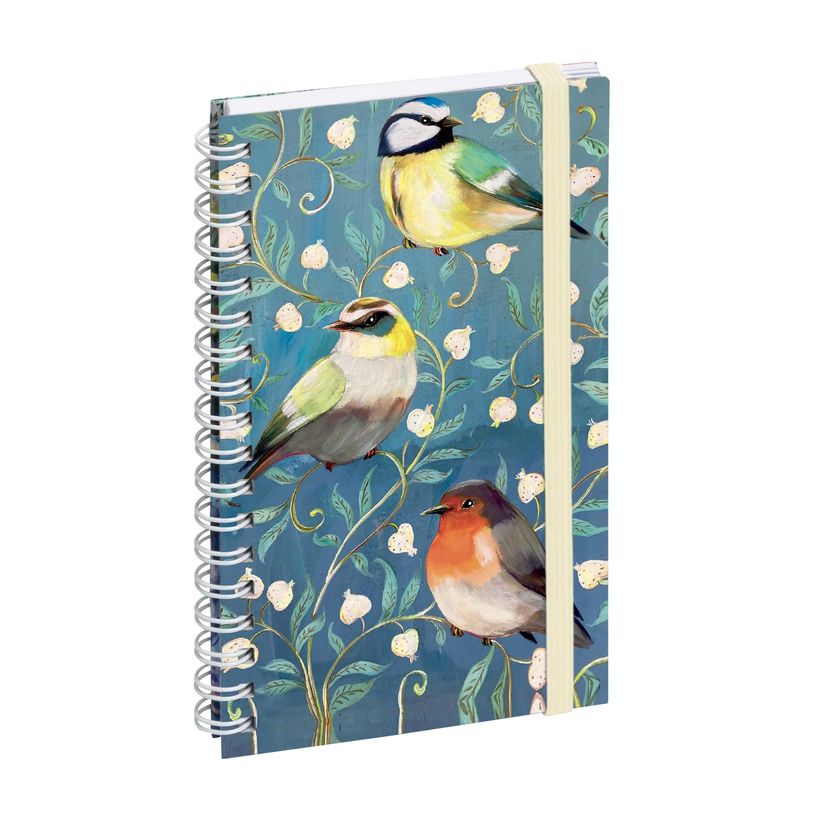 3660942088282-Agenda de poche spiralé Sophie Adde Lady 16S - 1 semaine sur 2 pages - 9 x 16 cm - Oiseaux - Exacompta--0