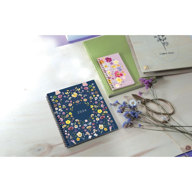 3660942088541-Agenda de bureau Chemin des Marettes Eurotime 22S spiralé - 1 semaine sur 2 pages - 18,5 X 22,5 cm - R--7