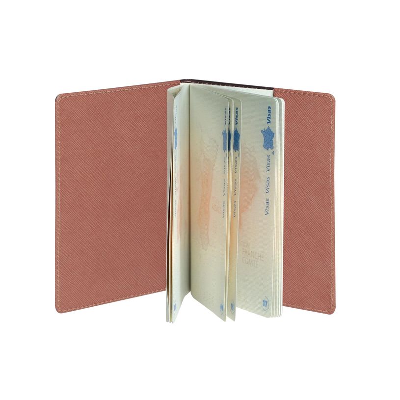 3660942088862-Etui Elise pour passeport - 9,5 x 13,5 cm - Terracotta Oiseaux - Exacompta--1